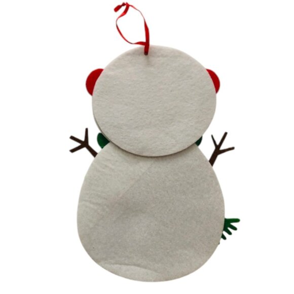 Hand Made Christmas Photo Frame Character Ornaments Set of 3 - Picture 3 of 7